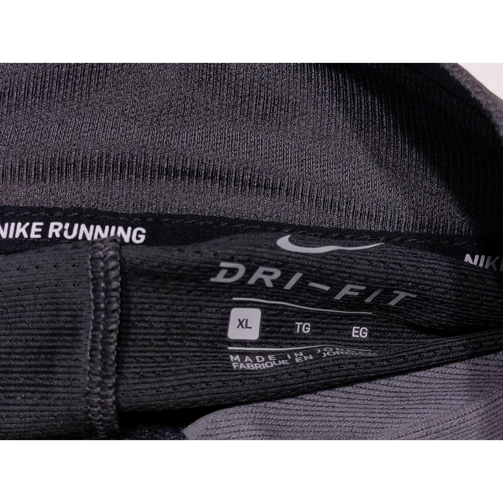 NIKE Men's Running‎ 1/4 Zip Pullover Top DJ0531 Gray Black XL ~ New - Picture 3 of 10
